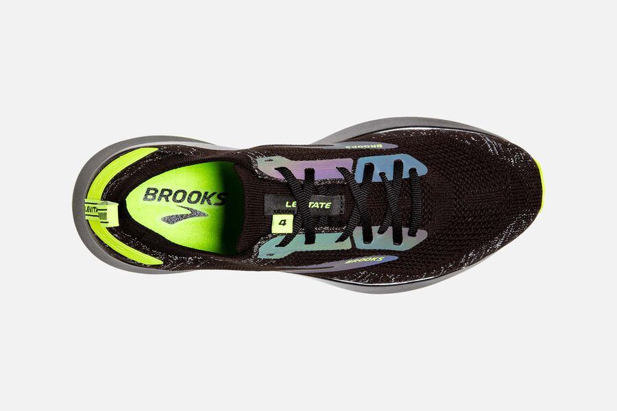 Levitate 4 Road Brooks Running Shoes NZ Womens - Black/Green - ARZVTQ-246